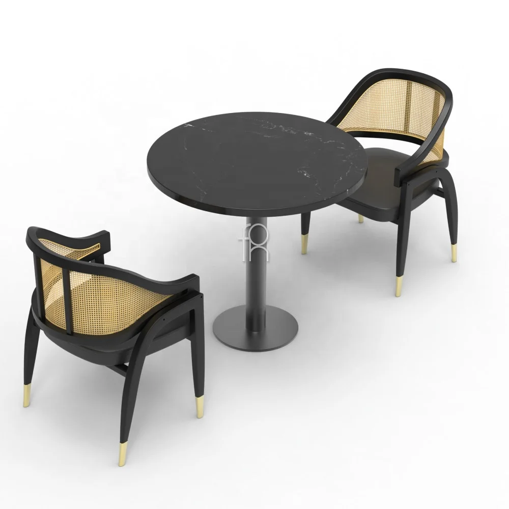 China factory supply modern restaurant table and chair cafe furniture