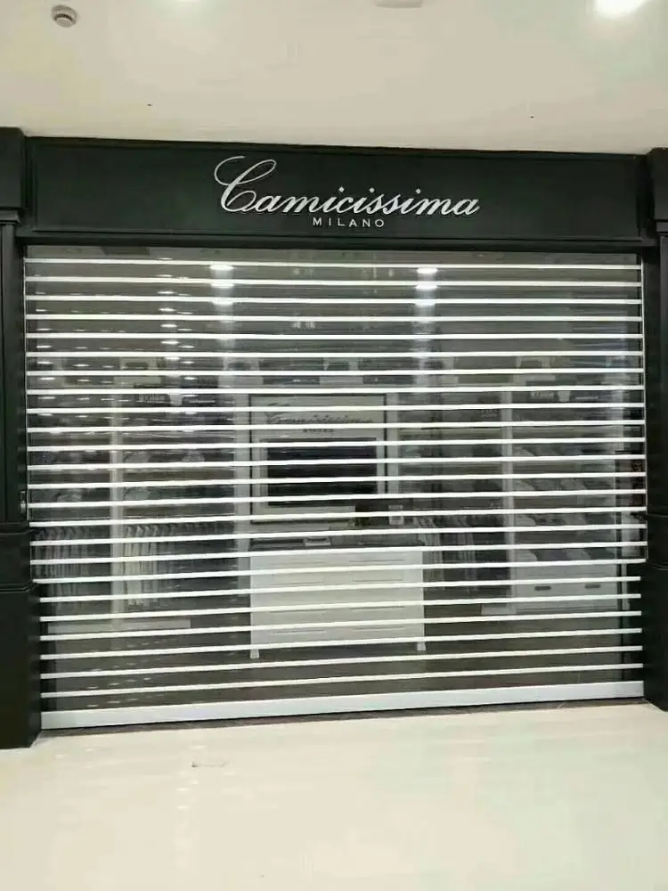 Automatic Transparent Polycarbonate Roller Shutter for Store Front