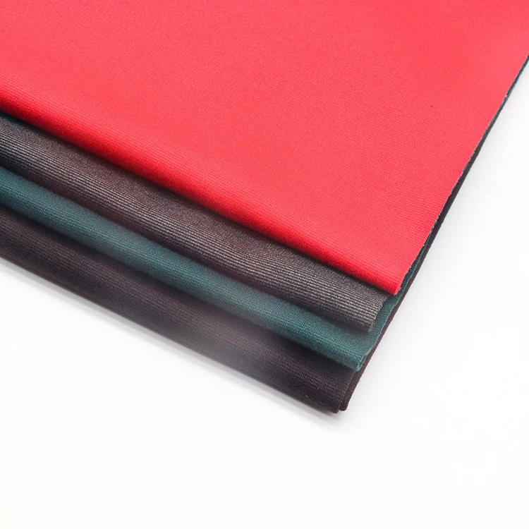 230GSM polyester spandex dyed knitted heavy stretch ponte di roma fabric for garment