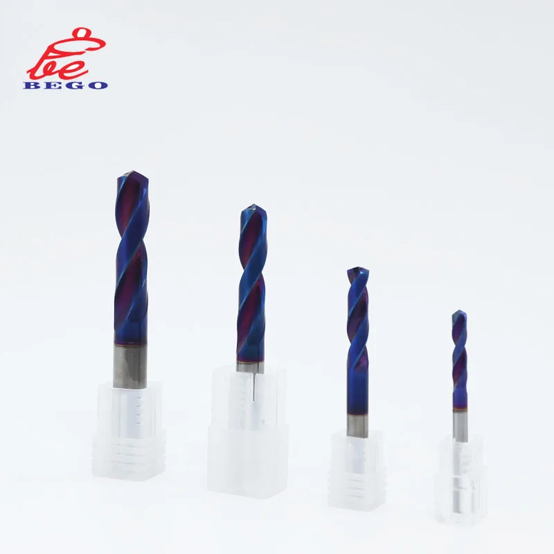 China Manufacturer Coating Tungsten Steel Drill Bit HRC55 Carbide Internal Cooling Drill Bits