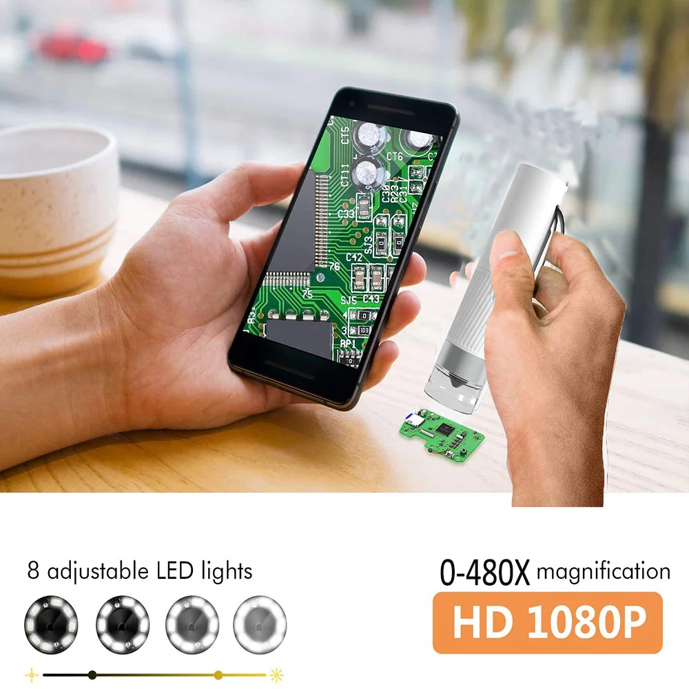 Beaverlab Digital USB Camera Mikroskop Adjustable Monocular Kid electron microscope scanning for window/phone/ipad