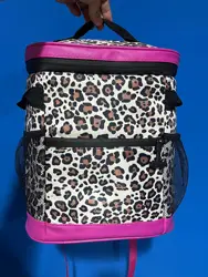 По индивидуальному заказу оптовой торговли с леопардовым принтом из водонепроницаемого материала рюкзак охлаждающая сумка для ланча большой изолированная сумка-холодильник DOM117-2003