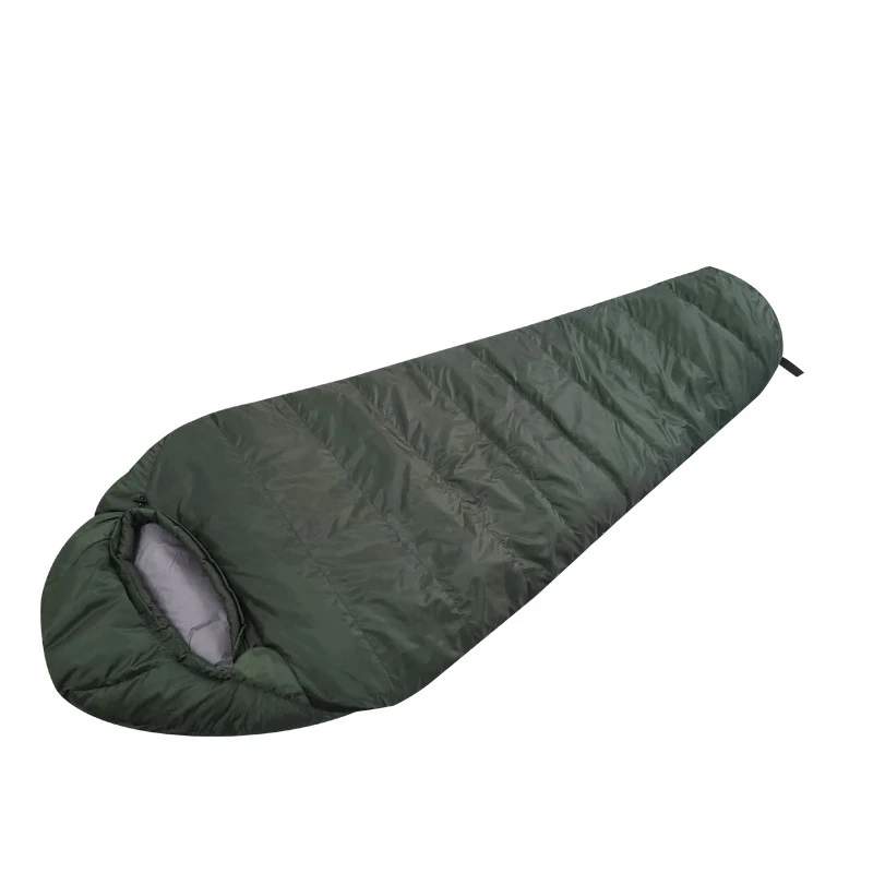 Cool Weather Heavy Duty Waterproof Mummy Sleeping Bag Duck Down Sleeping Bag with hood for Outdoor Camping Backpacking Hiking