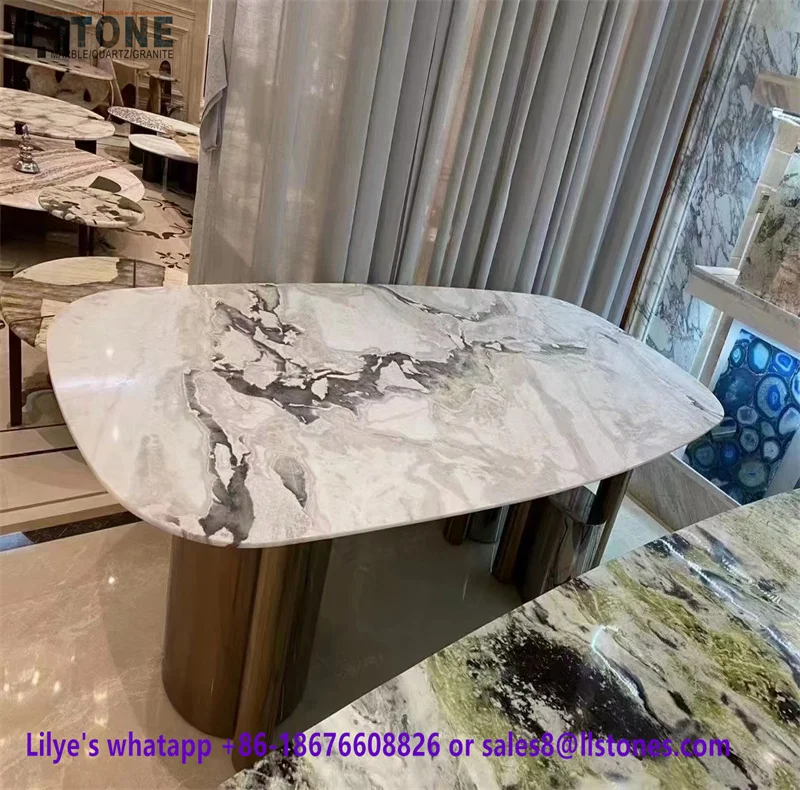 Marble Stone look Dining Table Tops