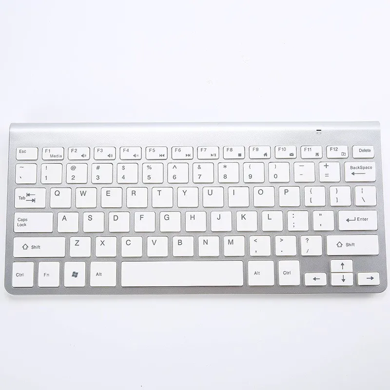 78 keys White Clear Programmable computer Gaming Keyboards BT 2.4GHZ