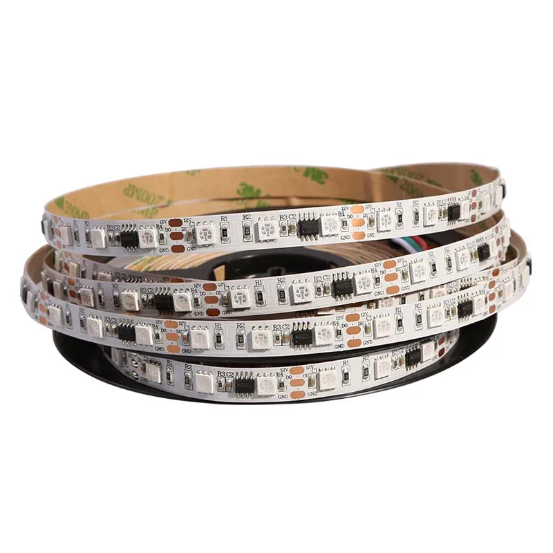 WS2811 RGB IC Smart LED Strip 12V 60LEDs IP20 Addressable Dream Color Light Tape