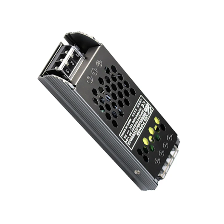 New certified Intelligent ultra quiet transformer 12V/24V DC driver power ultra thin led switching power supply