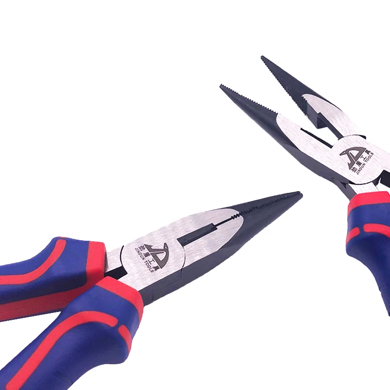 Немецкие плоскогубцы с длинным носом, ручные инструменты, плоскогубцы для рыбалки, кусачки, инструменты