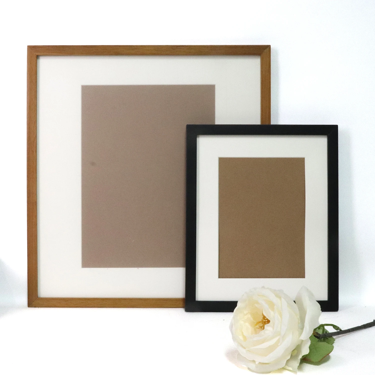 Simple Design Art Decor Customized 4X6 5X7 8X10 A4 Wood Picture Frame With Mat