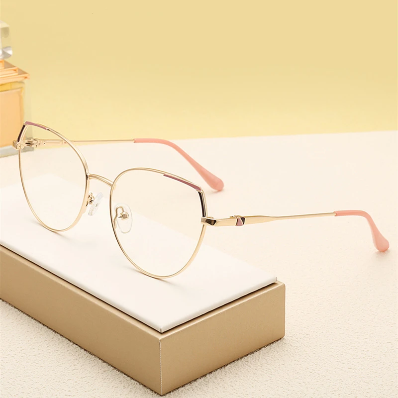 durable anti blue light spring hinge metal gold black circle irregular montures optiques en gros  spectacle frames for women