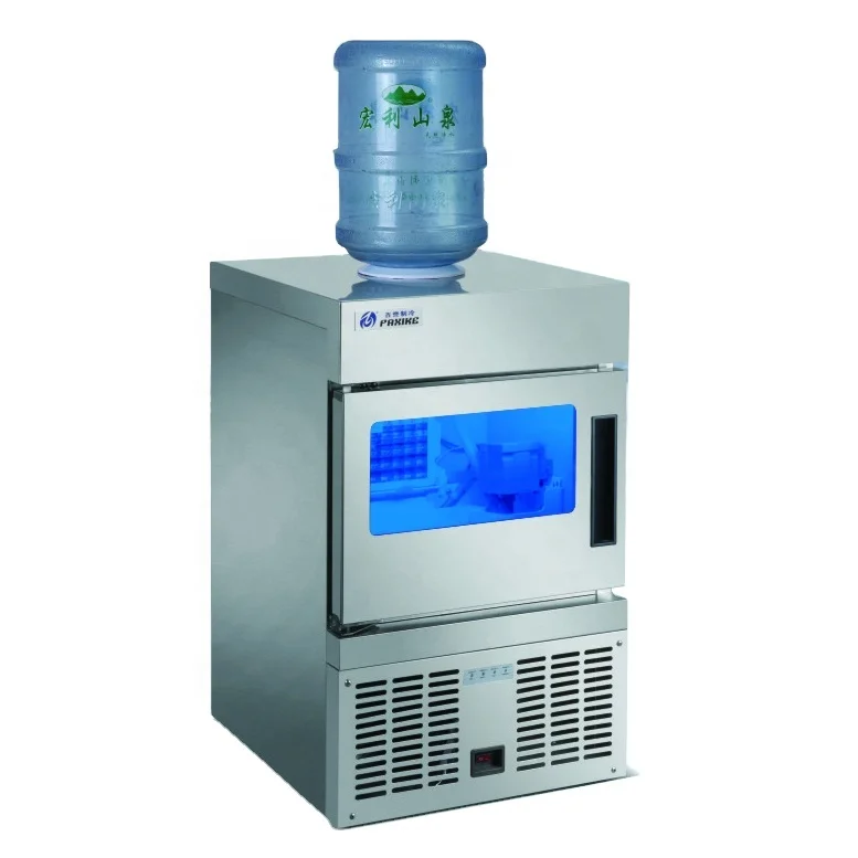 Commercial Ice Maker Machine Ice Making Machine  led lights Automatic Water Cooling Ice Cube Making Machine