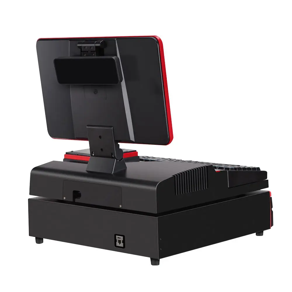 Single Screen 15.6 Inch Android Window System Pos All In One Pc Kiosk Touch Screen Vga Usb Port