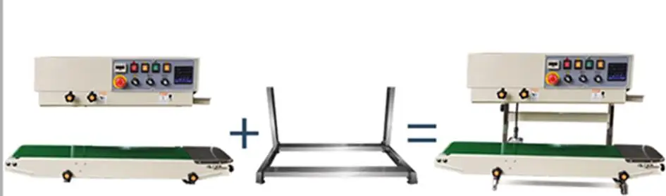 Vertical type ink roller continuous band plastic bag sealer sealing machine with digital control