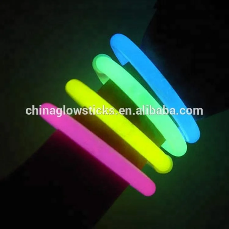 8 inch glow sticks for party promotional 8 inch bracelets glow stick
