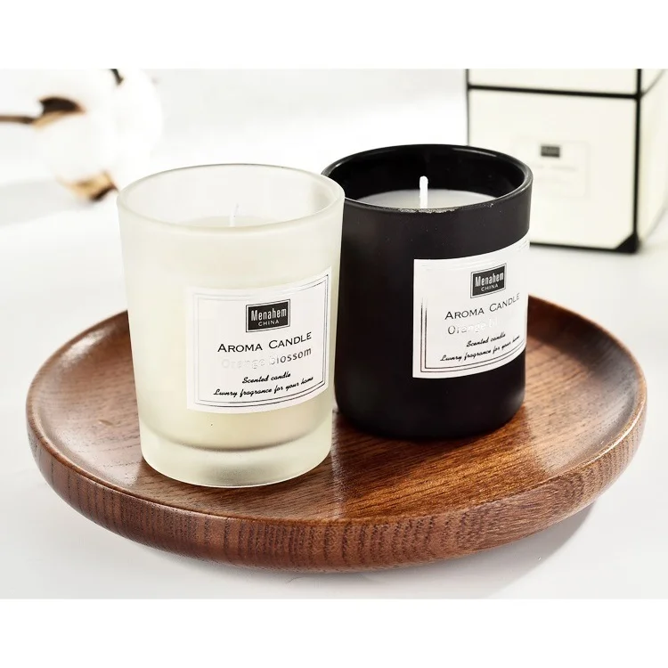 
Hand Poured Home Decor Luxury Eco Natural Scented Gift Box Glass Soy Wax Aromatherapy Candle Jars 