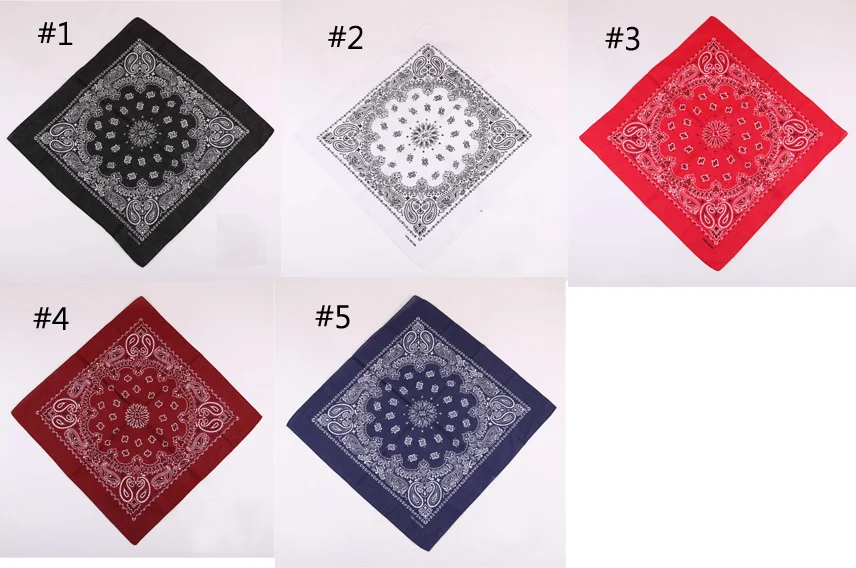 Alibaba com woge factory 55*55cm elgent muffler headwrap neckheadband ladies men plain solid square headscarf cotton bandana