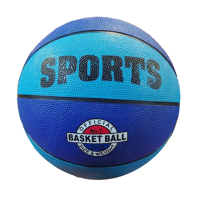 customized logo rubber Basketball size 7 Mini rubber Basketball balls Factory wholesaler good price sports toy ball