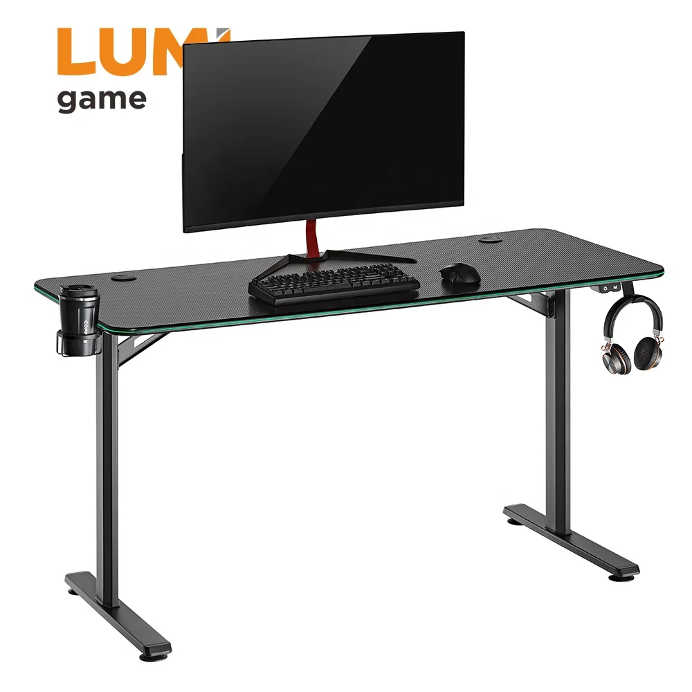 GMD08-2 больших размеров RGB Освещение края игровой стол по лучшей цене качество компьютер PC для игр Лидер продаж