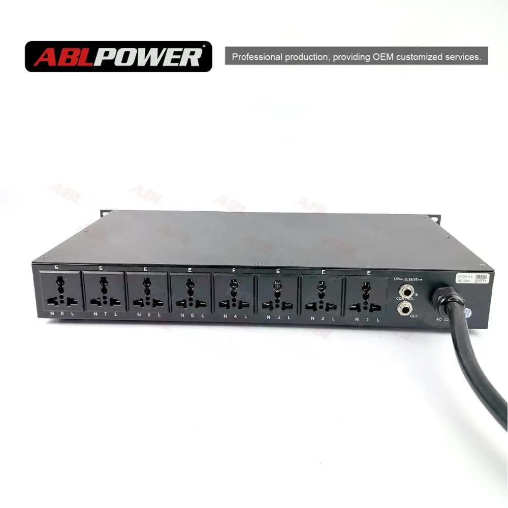 Professional power sequence box sound system dj equipment power supply sequencer 8 channels