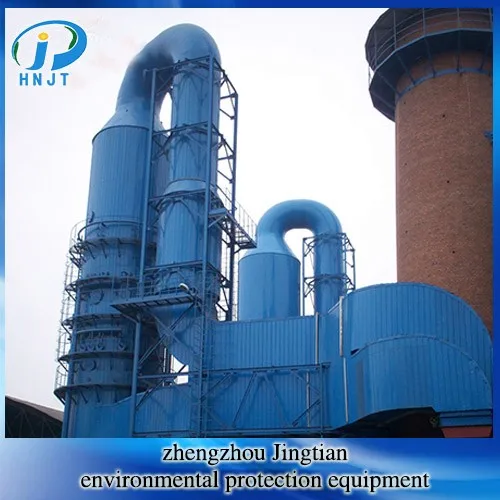 Tower type equipment for wet removal and purification of sulfur dioxide from industrial waste gas