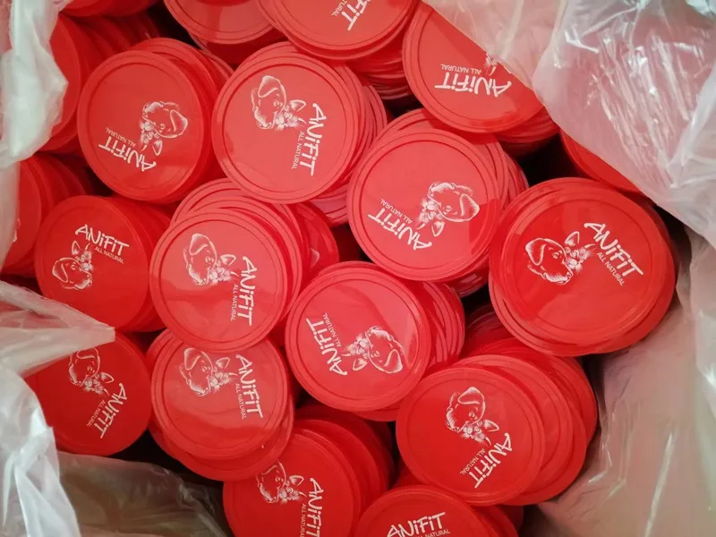 300# 75mm Diameter Metal Tin Can Lid PE Plastic Caps