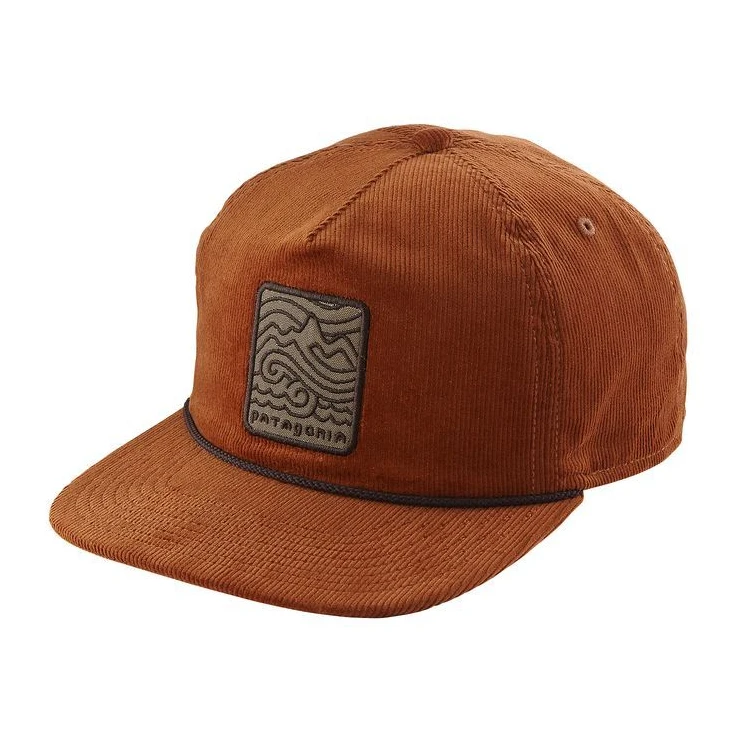Индивидуальные органические вельветовые 5 панелей веревка Snapback шапки патч бирка с вышивкой
