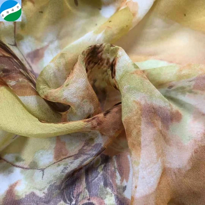 Тканый шелк-Жоржет, ткань с принтом в рулоне, текстиль, натуральный чистый 100% шелк, платье, простой домашний текстиль