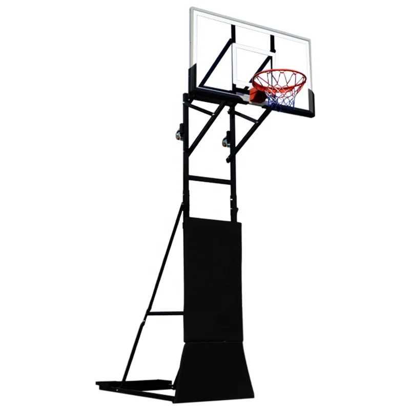 Classic Style Height Adjustable Portable Basketball Hoop System for Adult Training