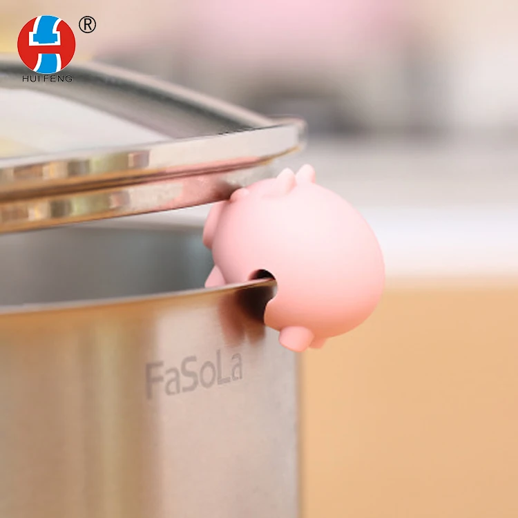 Кухонный Противоскользящий зажим для домашнего супа, противоскользящий силиконовый чехол для кастрюли, зажим для высокотемпературной кастрюли с боковой фиксацией