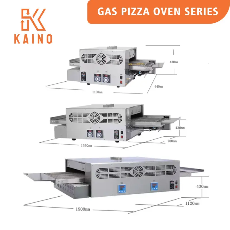 KAINO oem низкая цена коммерческая газовая машина для печенья конвейерная печь пиццы на продажу