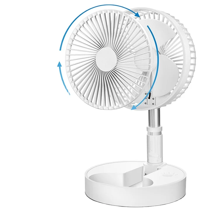 Hot sale retractable folding electric table fan portable mini smart table fan