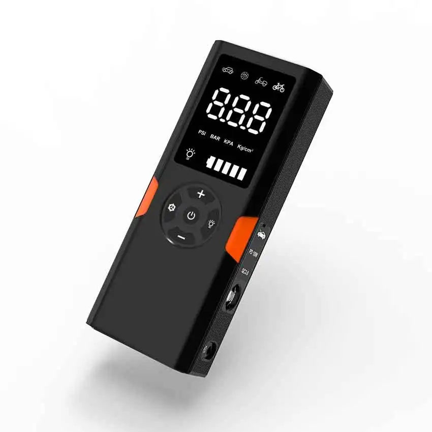 Electric Bicycle Pump LCD Display Portable Car Tyre Inflator Compressor Compact Air Pump Tire Pump Inflator Bike Accessories