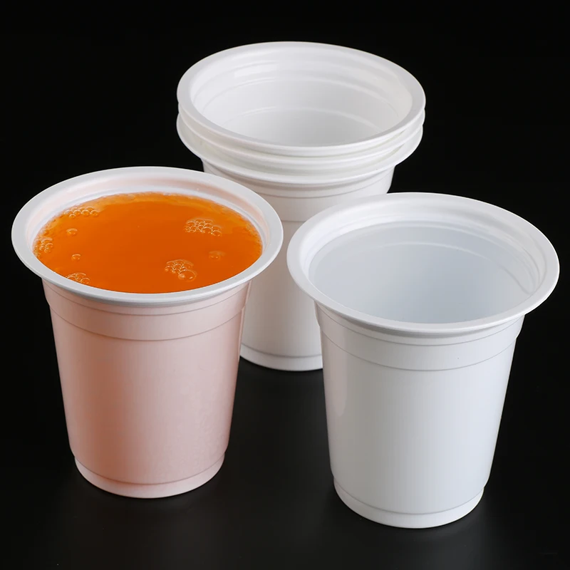 360B 12oz  custom white plastic yogurt packaging cups