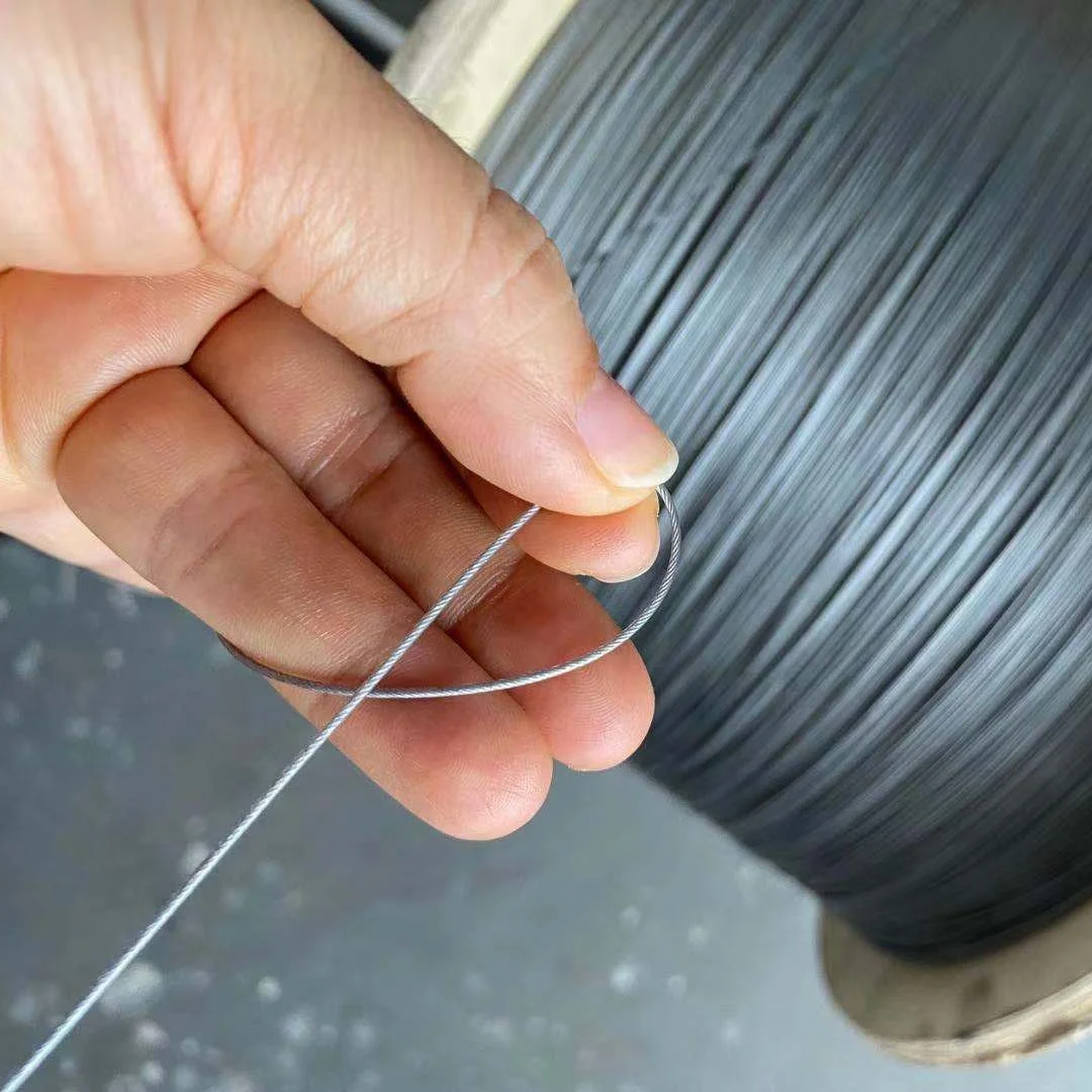 Ultra Thin 0.8 mm Plastic Coated Steel Cable