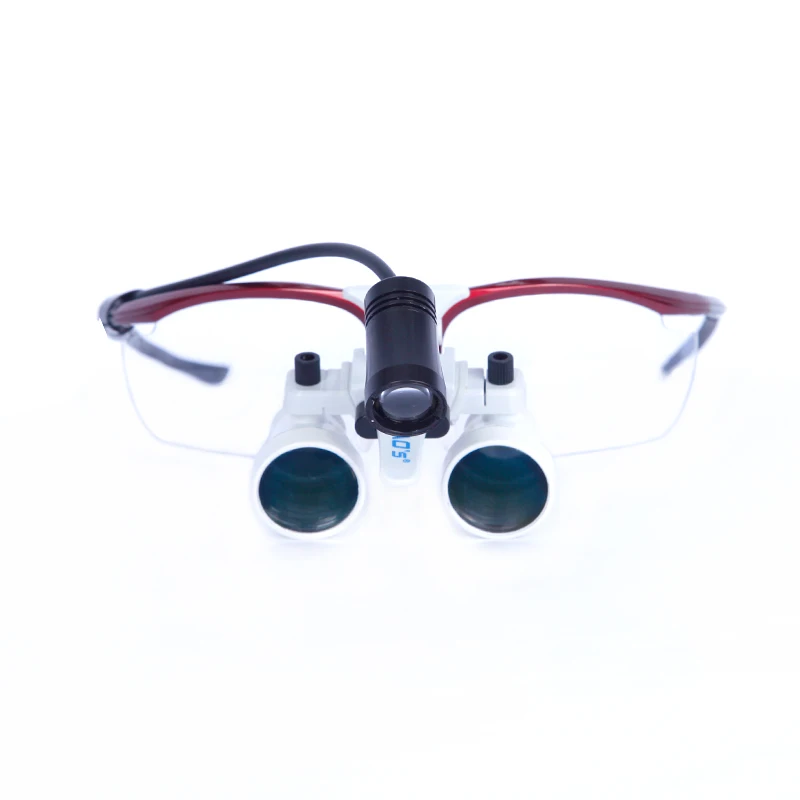 TAOS NS2.5x dental surgical binocular loupes magnifying glasses medical equipment with led light 21x