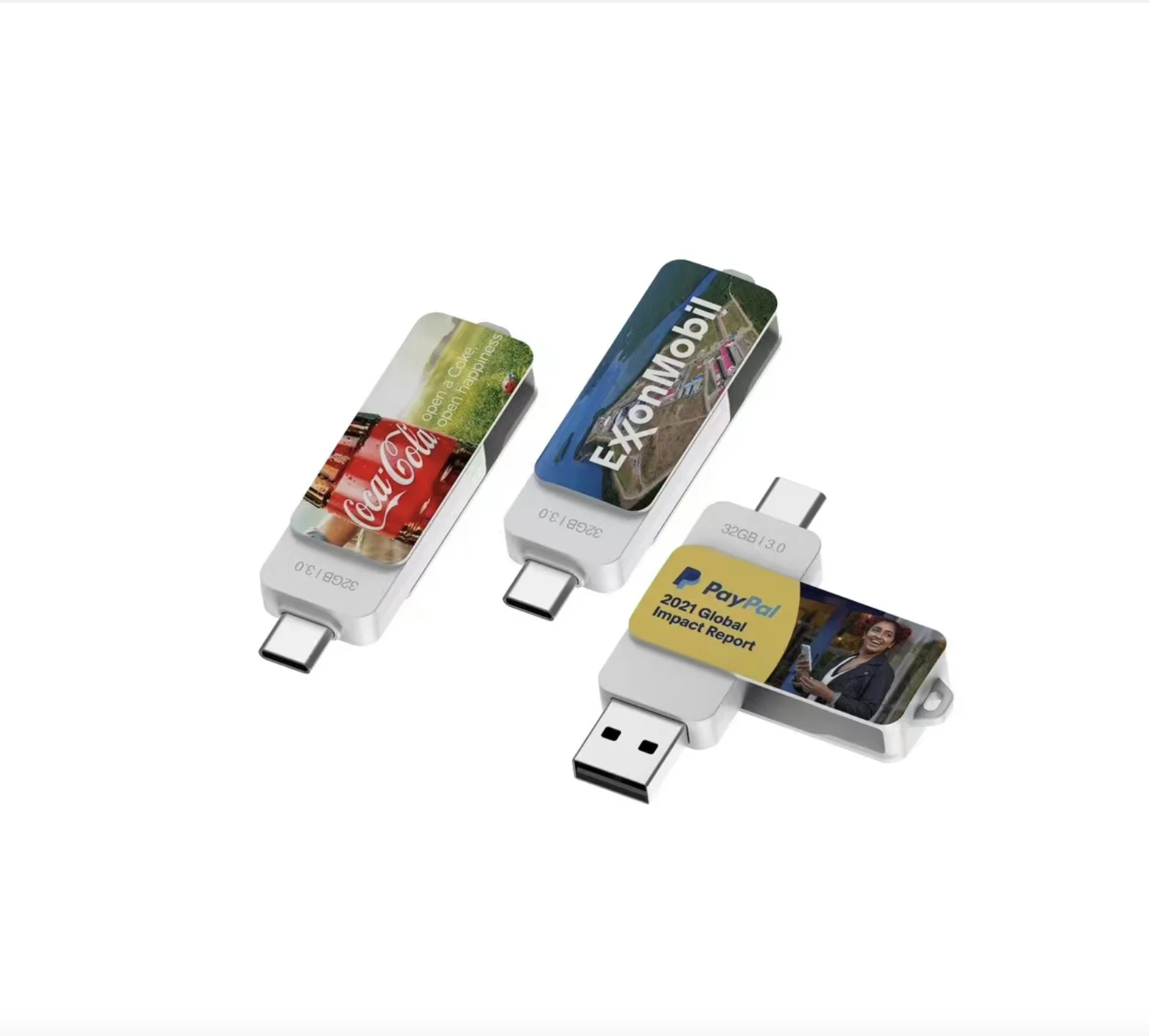 New trendy Memory Stick Pendrive 8gb 16gb 32gb 64gb 128gb 256gb 512gb Dual Use Otg Android 2.0 3.0 Usb Flash Drive type c