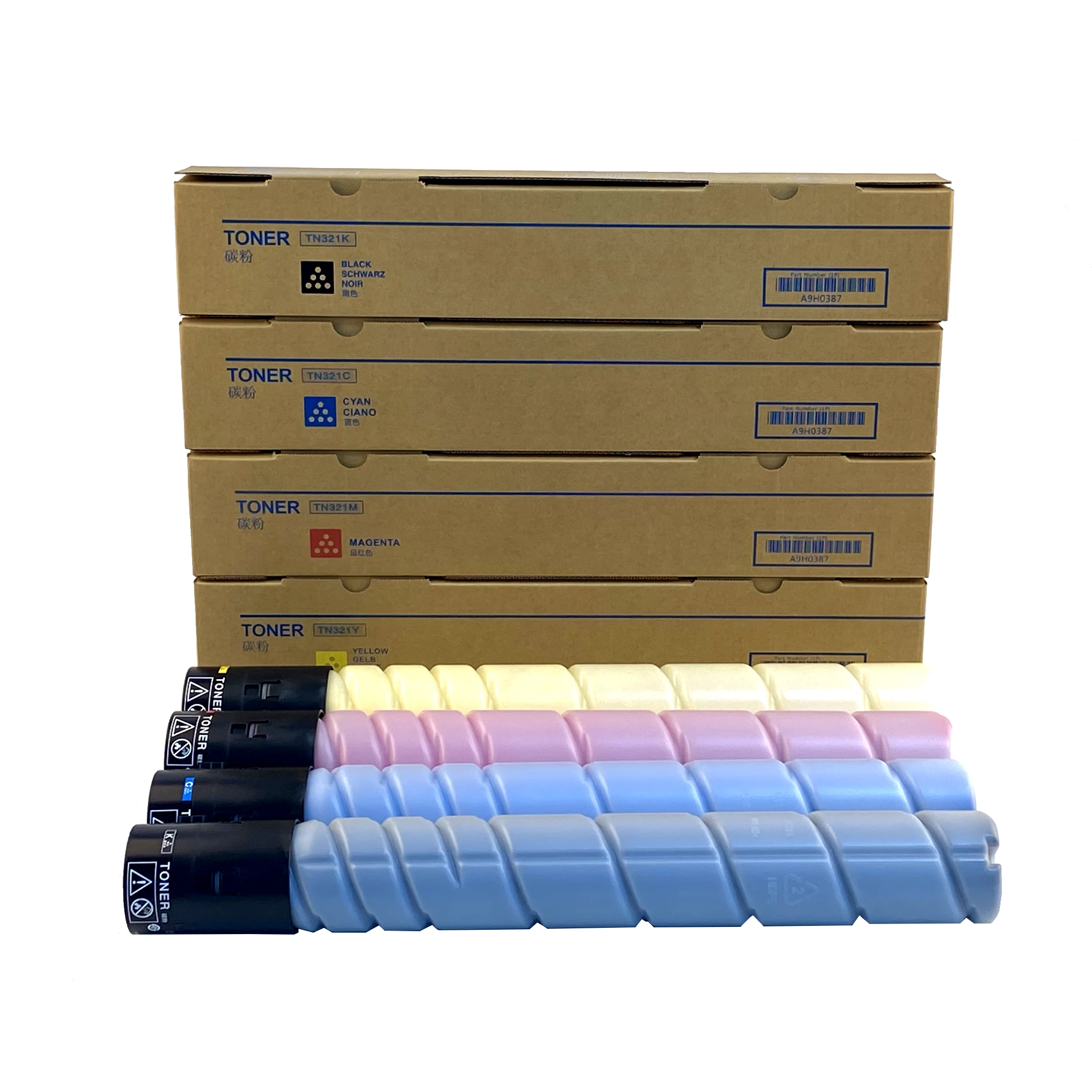 Compatible Konica Minolta Tn321 Color Non-original Laserjet Toner Cartridge Tn321 C284 Tn-321 Toner Cartridges