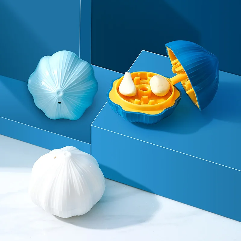 Household manual chili ginger garlic grinder Navy blue/light blue/white A garlic press Kitchen Garlic Mash Mashing Machine