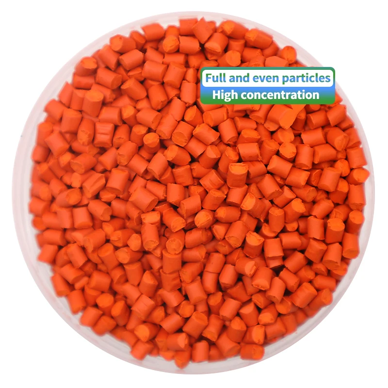 WC-07 Orange Yellow Masterbatch Polypropylene Masterbatch PET Masterbatch