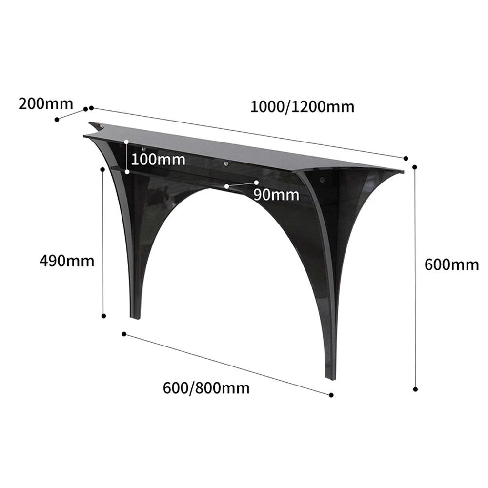 Modern Living Room Furniture Wall-Mounted Hallway Long Narrow Console Table  Acrylic Console Tables With Storage