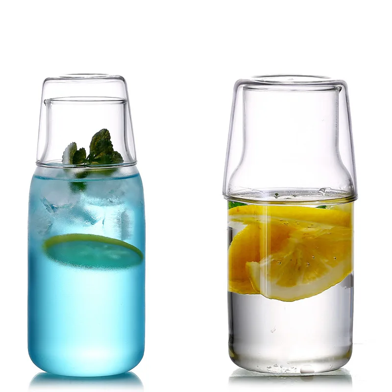 Wholesale Stock Feature Borosilicate Glass Water Jug Set,Carafe For Juice Drinking