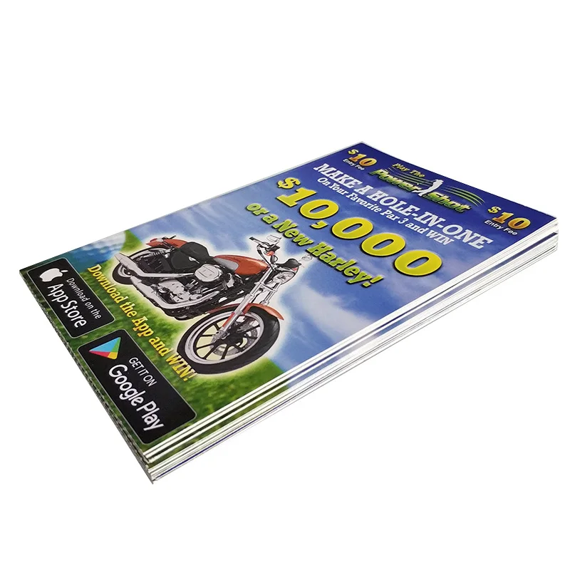 Custom Scratch off Tickets Lottery Scratch-Off Paper Card Printing