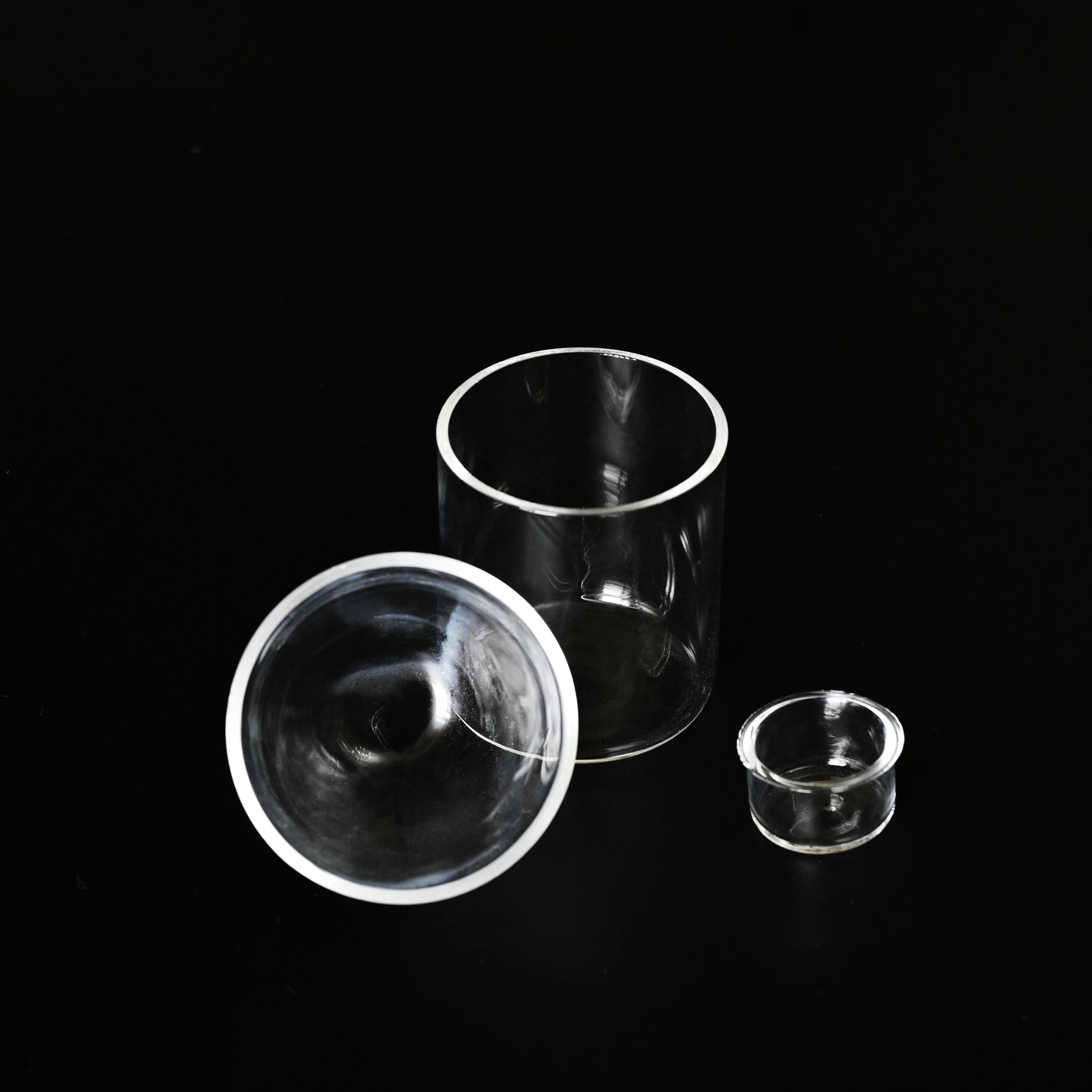 SUCCESS High Quality Clear Quartz Silica Crucible For Heating Or Chemical Quartz Glass Dish