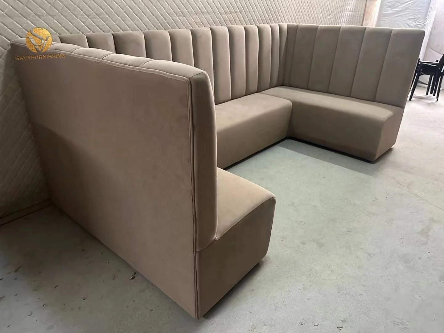 Wholesale Commercial Furniture One Stop Solution Hotel Dining Leather Restaurant Booth Seating Lounge Furniture Set