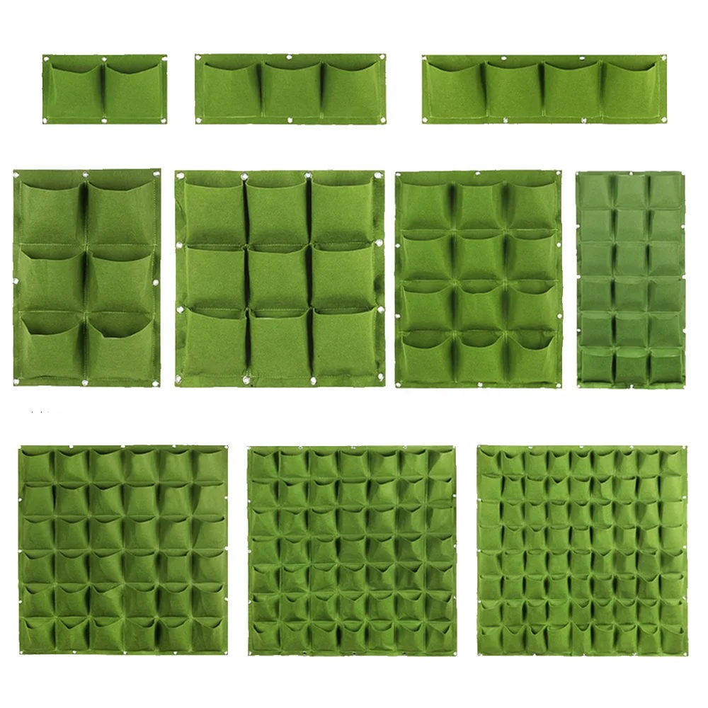 49 pockets vertical garden ecofriendly felt 64 pockets vertical hanging garden 72 pockets flower decorating vertical wall garden