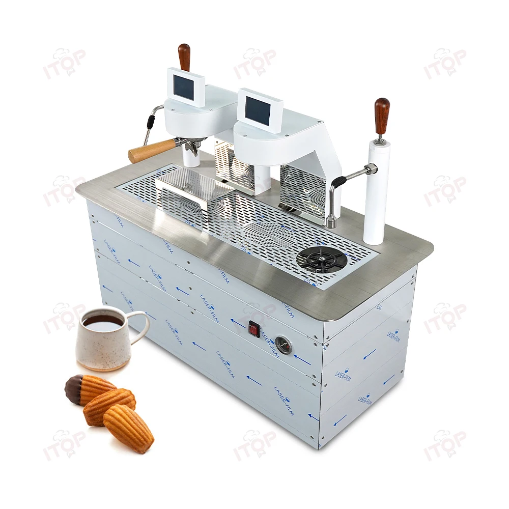 Fashion Easy Operating Double Group Commercial Desktop Coffee Machine Under Counter Espresso Machine