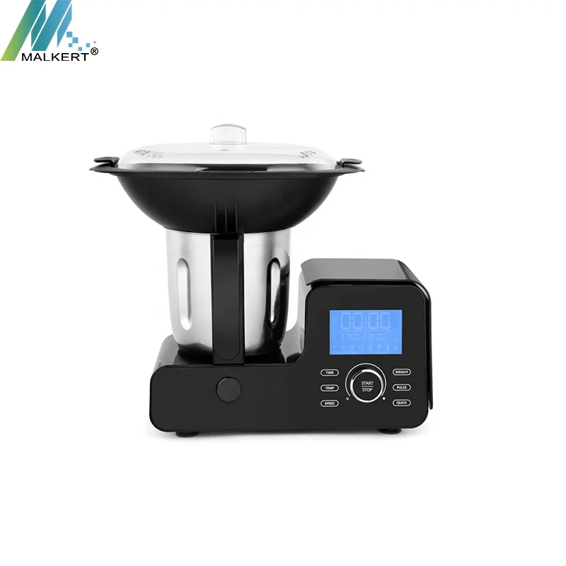 MALKERT Thermo Blend Elite All-in-one Multi-functional Food Processor & Cooker Food Pusher Household LCD Display 21 Functions Ce