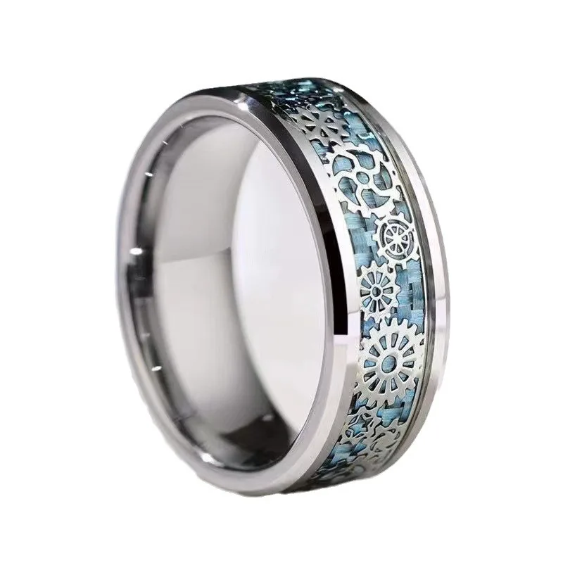 Mechanical Gear Fashion Jewelry High Quality Stainless Steel High Quality Simple Design Women Men Ring
