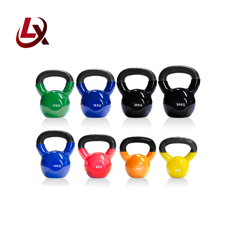 Factory Direct Supplier Color Cast Iron custom logo Competition Fitness Kettlebell