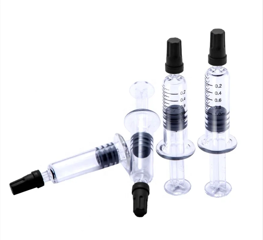 Disposable glass syringe 1ml 10ml glass syringe luer lock